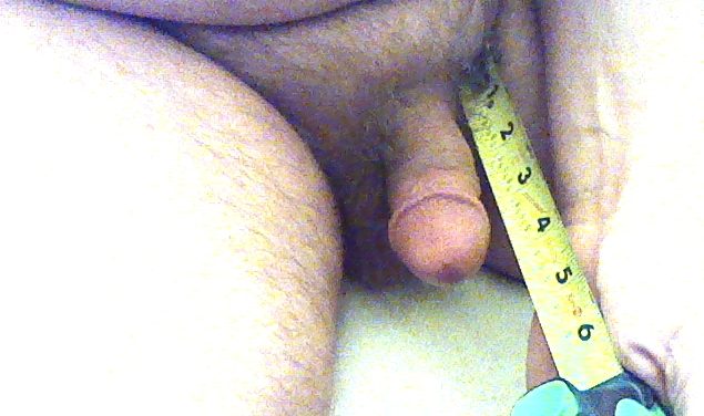 Here is my small dick measured out