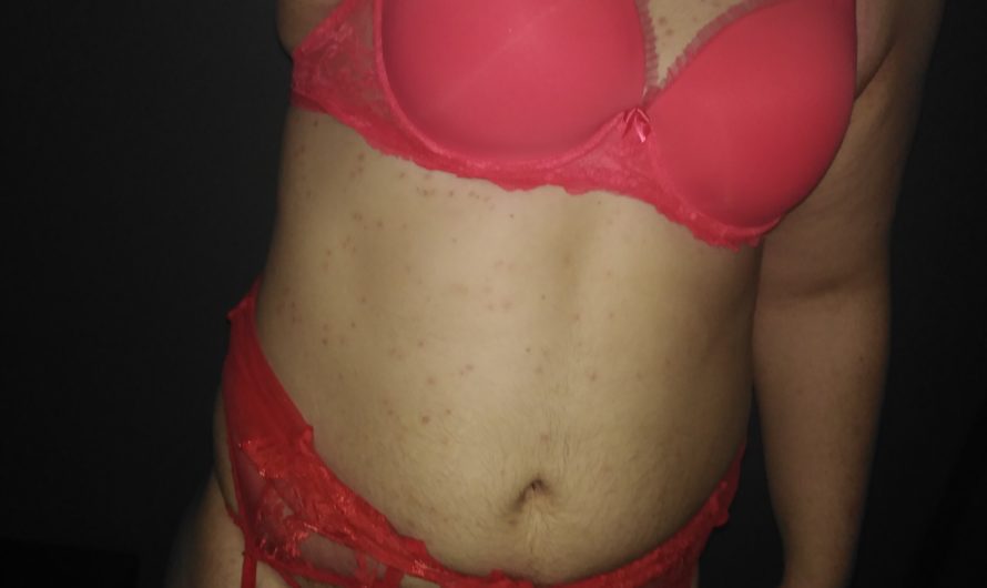 Sissy bitch in lingerie and chastity