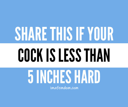 Cock Less Than 5 Inches?