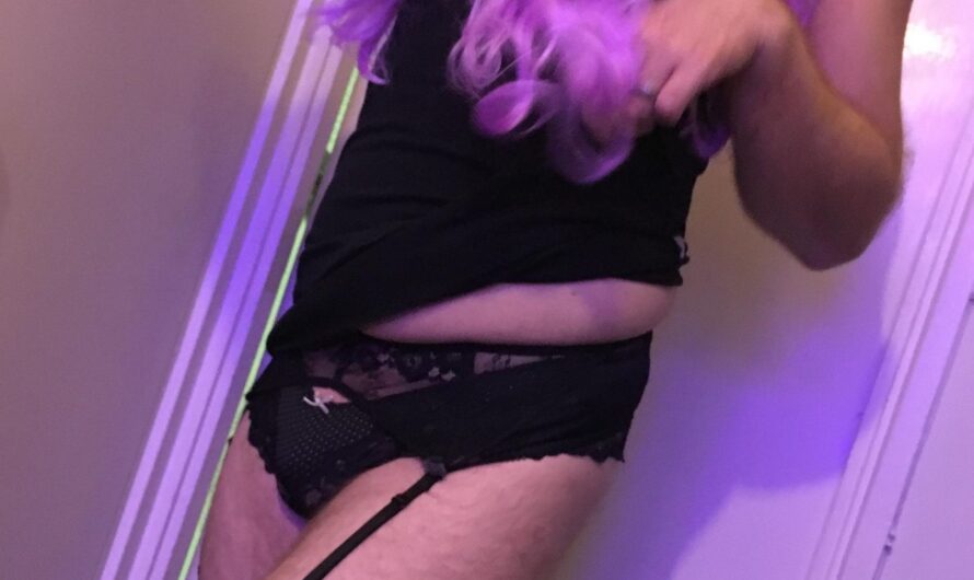 Sexy pink pin sissy ready to get her Friday night freak on!