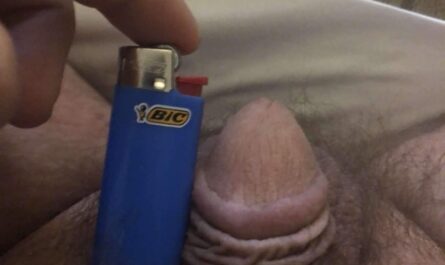 Pin dick does the lighter challenge