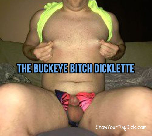 The buckeye bitch dicklette tugs on his nipples
