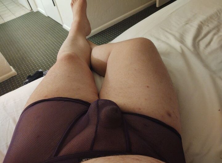 Tiny little ugly dick in panties