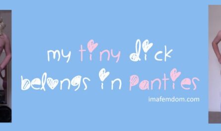 Tiny dick loser now only wears panties