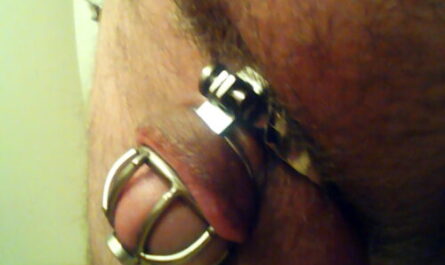 Wife decided to put me in chastity cage