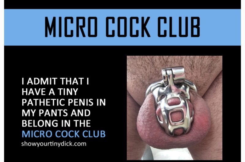My membership card to the Micro Cock Club