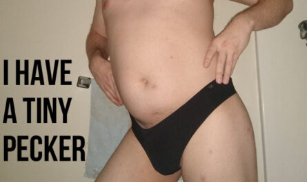 Small pecker packing panty boy