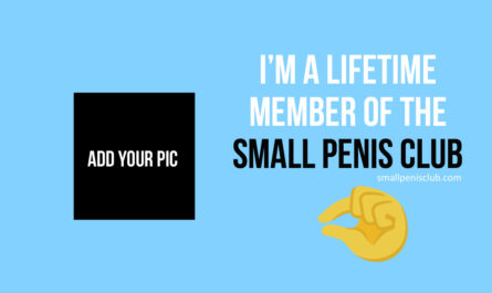 Small Penis Club Membership Sign