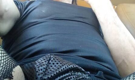 Tiny little sissy clitty after taking a cock